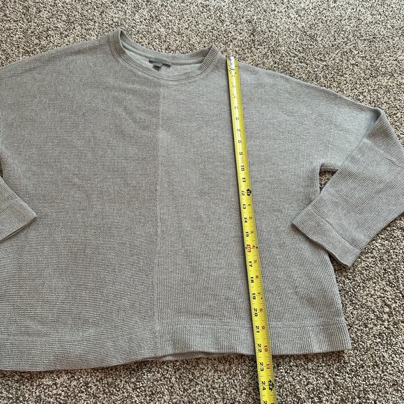COS light gray ribbed long sleeve cotton top size M - Picture 8 of 10